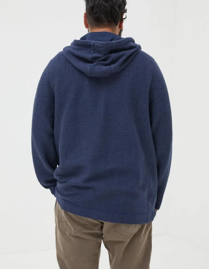Woolacombe Hoodie Navy Men FatFace Sweatshirts and Hoodies