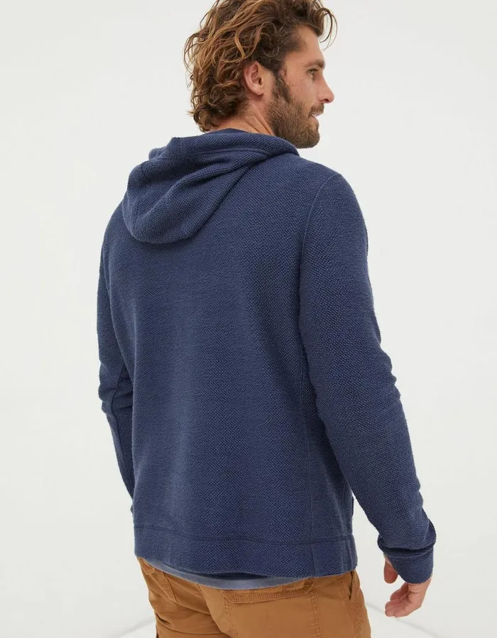 Woolacombe Hoodie Navy Men FatFace Sweatshirts and Hoodies
