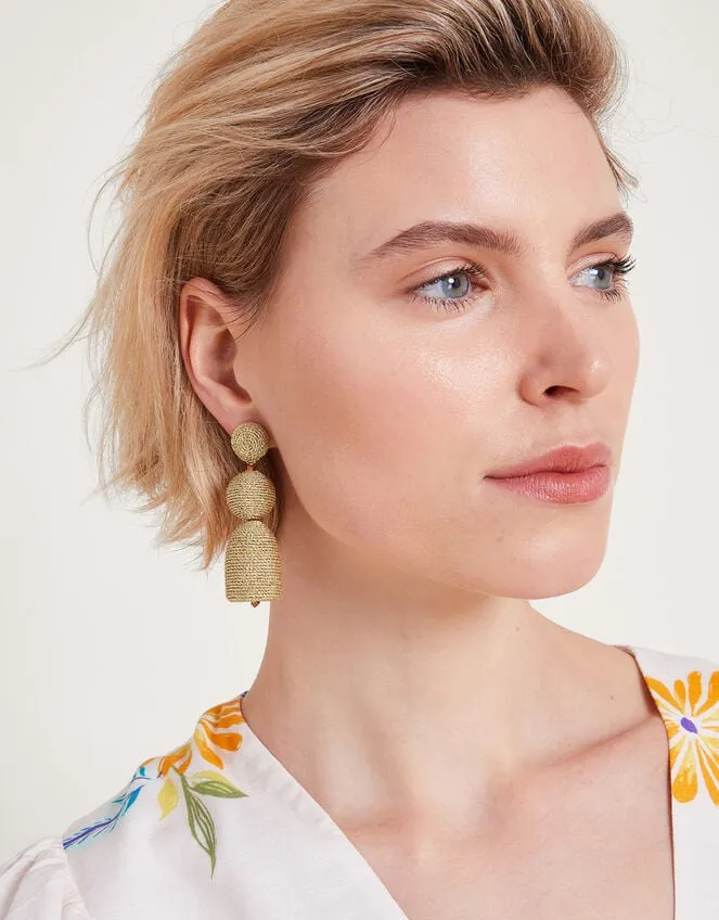 Woven Drop Earrings Women Monsoon Jewellery and Hair