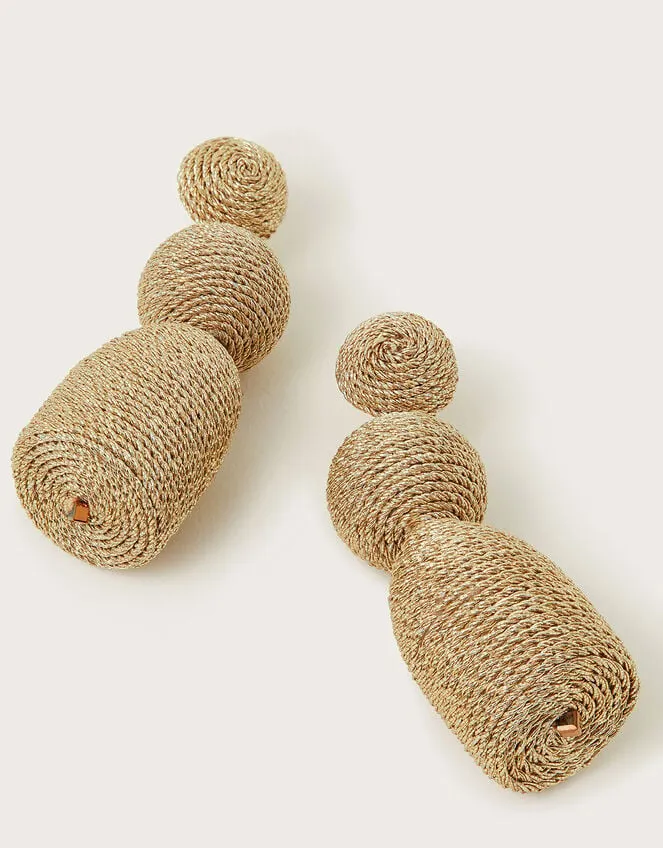 Woven Drop Earrings Women Monsoon Jewellery and Hair