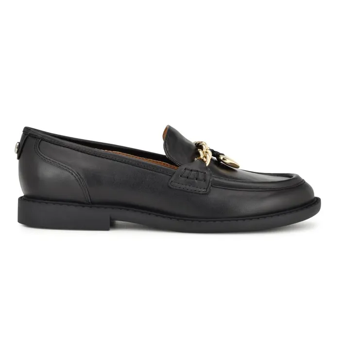 Xoxo 9X9 Casual Moc Loafers Black Women Nine West Flats and Loafers