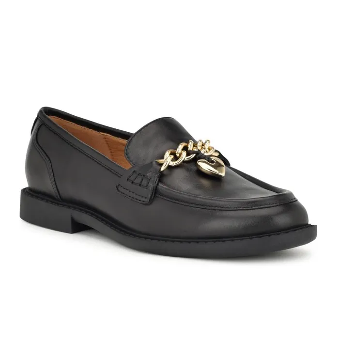 Xoxo 9X9 Casual Moc Loafers Black Women Nine West Flats and Loafers