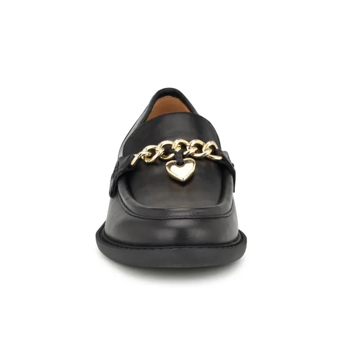 Xoxo 9X9 Casual Moc Loafers Black Women Nine West Flats and Loafers