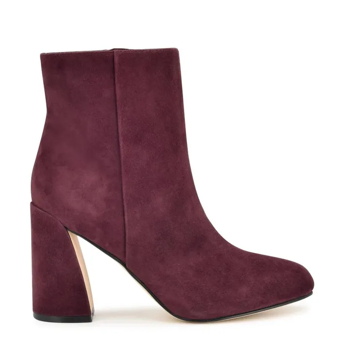 Yast Dress Booties Dark Red Women Nine West Boots and Booties