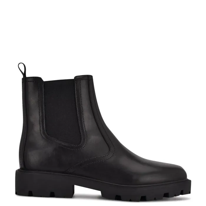 Yeeps Chelsea Lug Sole Booties Black Women Nine West Boots and Booties