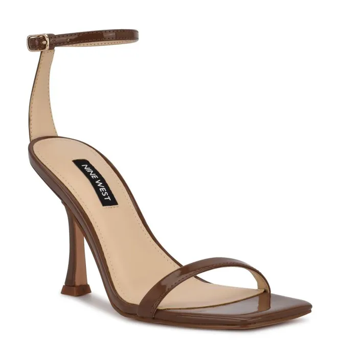 Yess Ankle Strap Sandals New Maple Patent Women Nine West Sandals