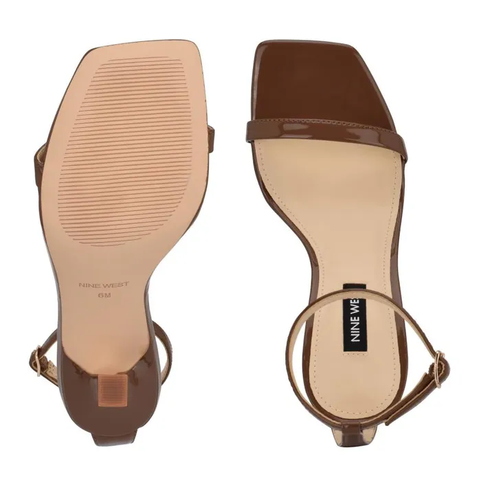 Yess Ankle Strap Sandals New Maple Patent Women Nine West Sandals