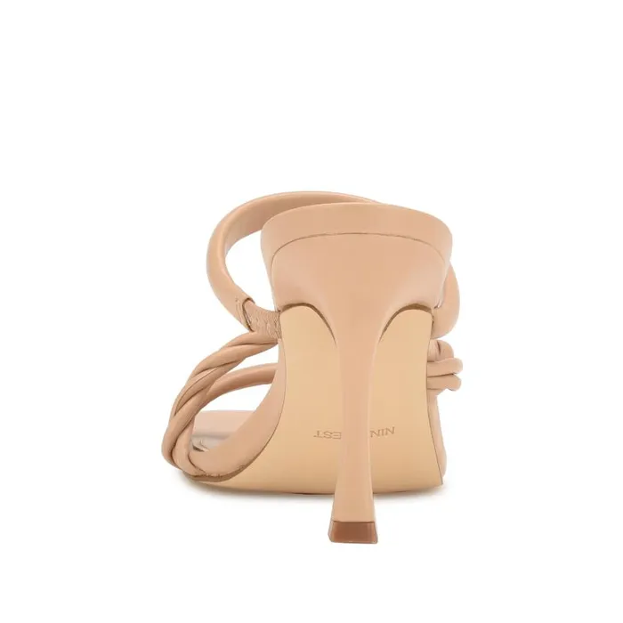 Yester Heeled Slide Sandals Warm Blush Women Nine West Heels
