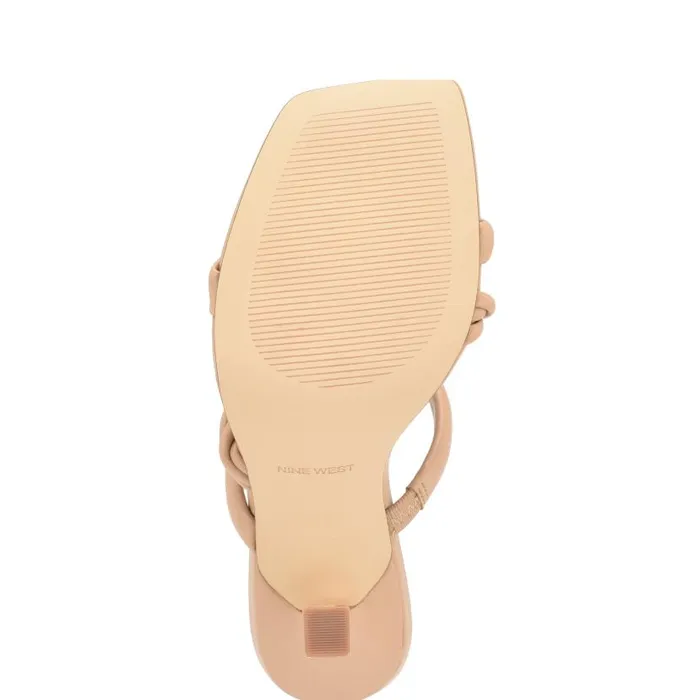 Yester Heeled Slide Sandals Warm Blush Women Nine West Heels