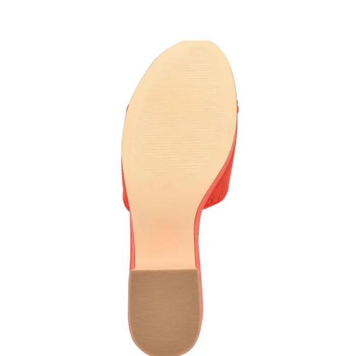 Yickie Platform Slide Sandals Red Women Nine West Sandals
