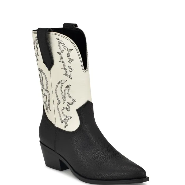 Yodown Western Booties Blackwhite Women Nine West Boots and Booties