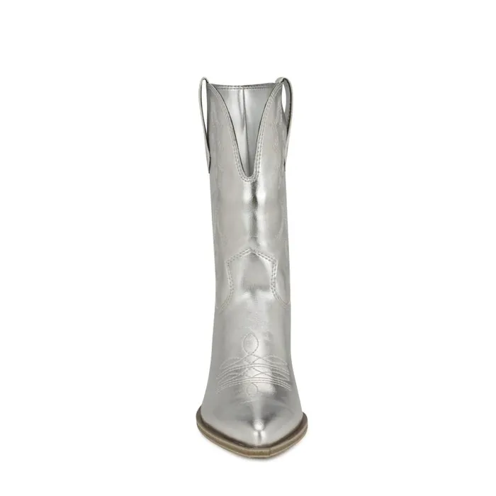 Yodown Western Booties Silver Women Nine West Boots and Booties