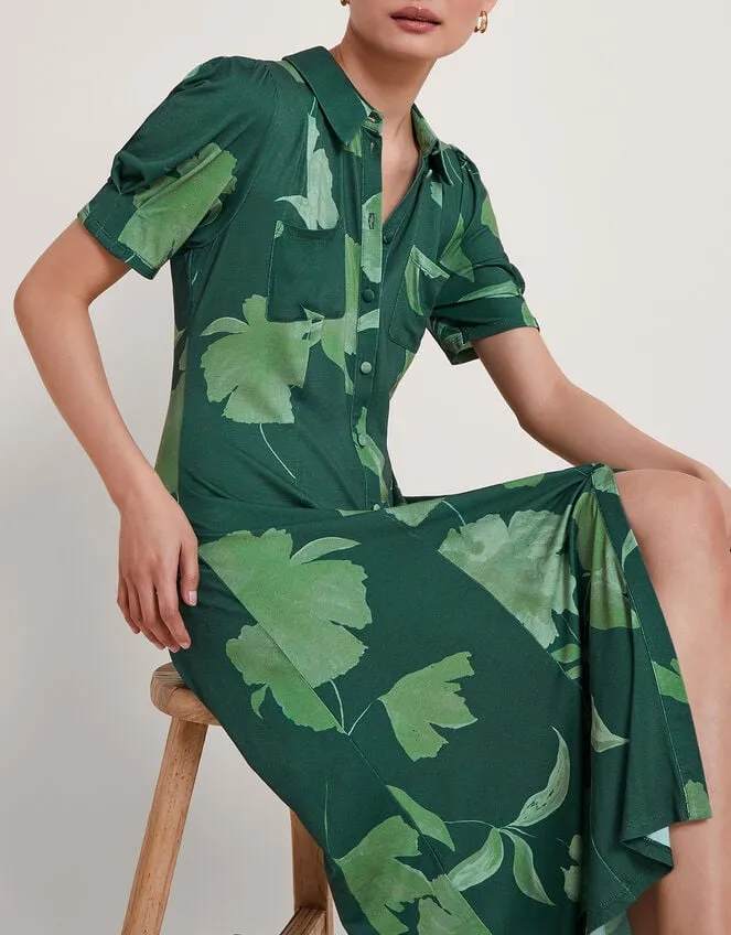 Zannah Print Shirt Dress Green Women Monsoon Dresses