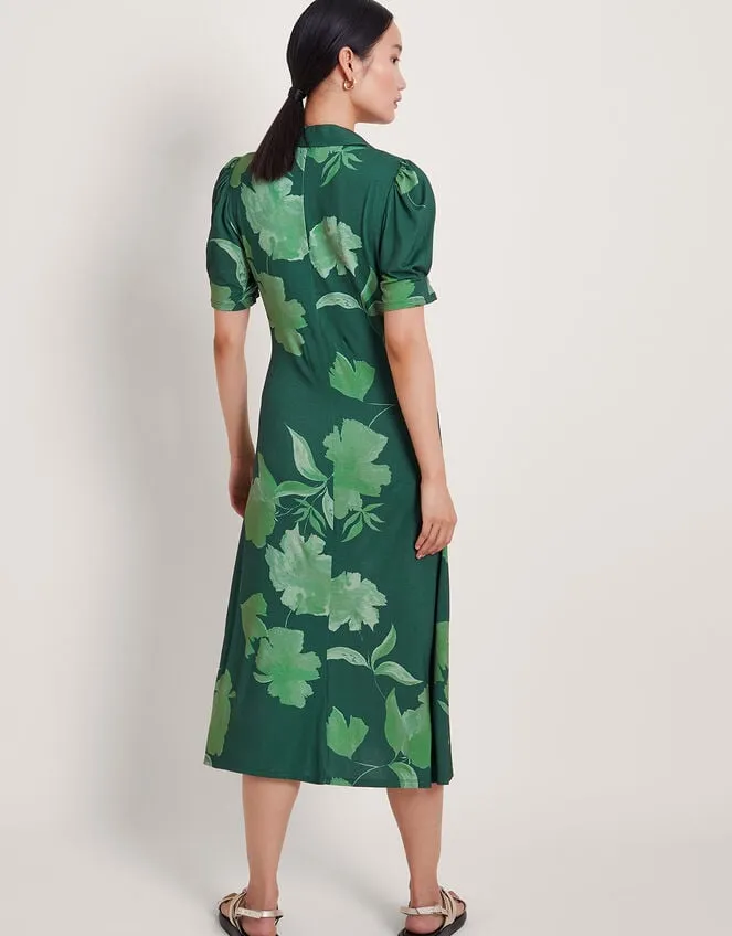 Zannah Print Shirt Dress Green Women Monsoon Dresses