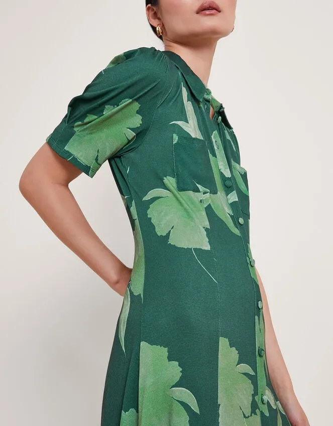 Zannah Print Shirt Dress Green Women Monsoon Dresses