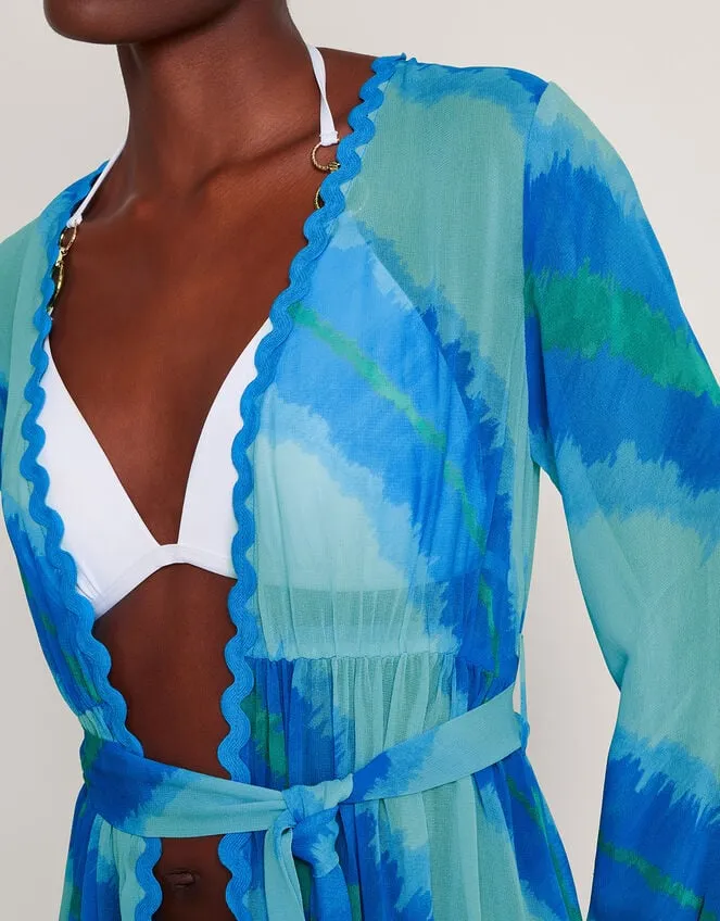 Zifia Beach Robe Blue Women Monsoon Dresses