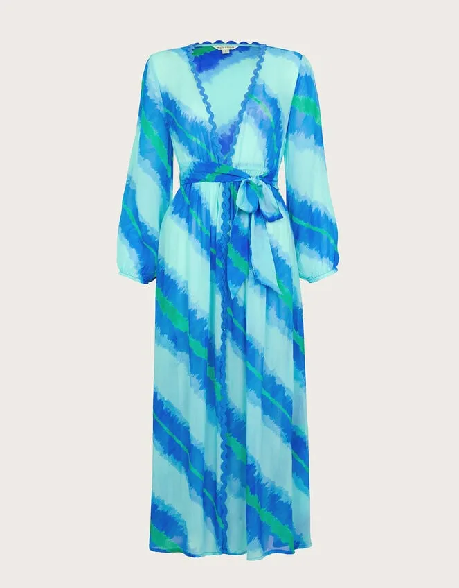 Zifia Beach Robe Blue Women Monsoon Dresses